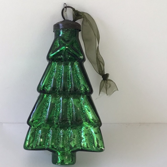 Glass 5” Christmas Tree Ornament Heavy Glass - Picture 11 of 11